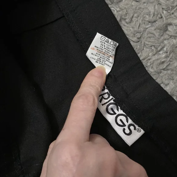 Briggs Women's 18W Black Capri Cropped Pants Stretch NWT Business Casual Preppy - Picture 3 of 10